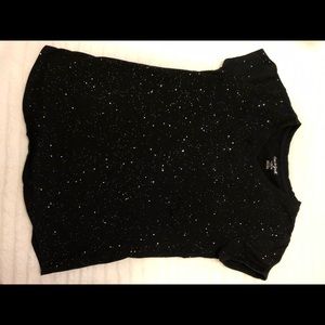 Kids black shirt with sparkles